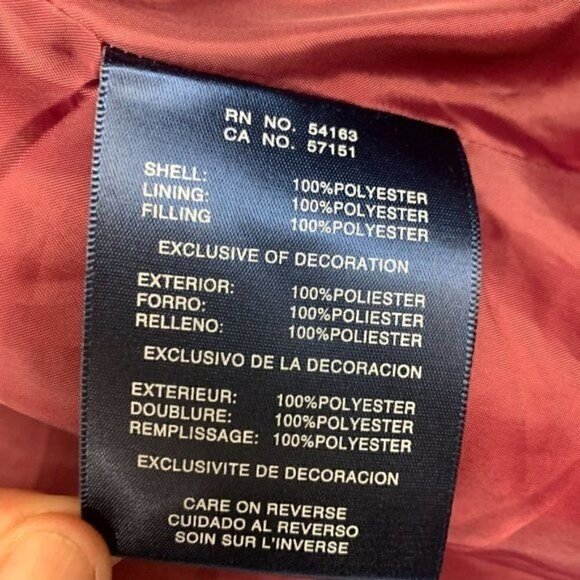 Tommy Hilfiger Women's Quilted Zip Front Puffer Jacket w/Hood-Navy Blue, Sz M - Picture 9 of 10